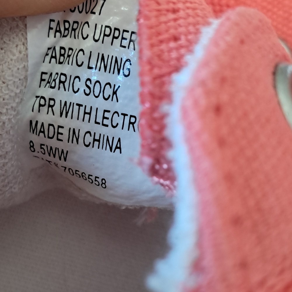 Women's Pink Canvas Sneakers - Picture 4 of 5